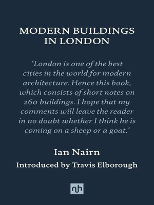 cover image of MODERN BUILDINGS IN LONDON